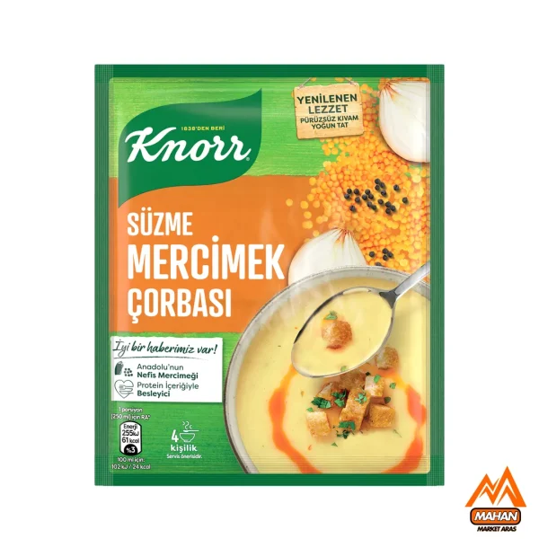 چاشنی سوپ عدس کنور Knorr حجم 76 گرم مدل Knorr Mercimek Çorbası 76gr