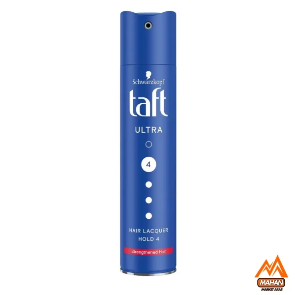 اسپری حالت دهنده مو اولترا تافت Taft حجم 250 میل مدل Schwarzkopf Taft Ultra Hair Lacquer Spray Strong 4 250ml
