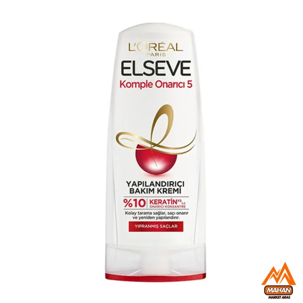 نرم کننده مو لورال LOREAL مدل Komple Onarici 5 مخصوص موهای آسیب دیده حجم 360 میل Loreal Hair Conditioner For Damaged Hair 360ml