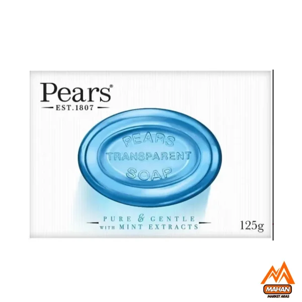 صابون گلیسیرینه شفاف پیرز Pears مدل Mint وزن 125 گرم Pears Germishield Soap with Mint Extract 125gr