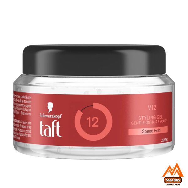 ژل حالت دهنده مو تافت Taft مدل V12 شماره 12 حجم 250 میل Schwarzkopf Taft V12 Power Gel Speed Hold 250ml - Image 5