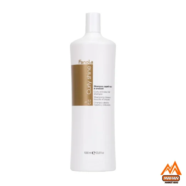 شامپو موی فرفری و موج دار فانولا Fanola حجم 1000 میل Fanola Curly Shine Curly and Wavy Shampoo 1000ml