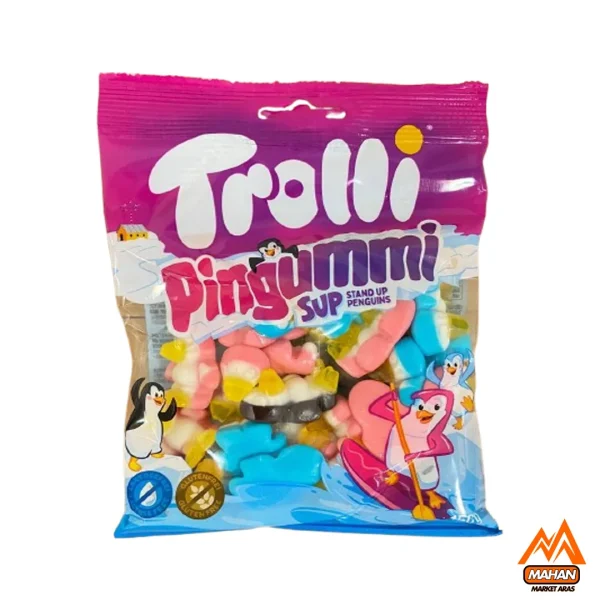 پاستیل ترولی Trolli مدل Pingummi پنگوئن 150 گرم Trolli Pingummi 150gr