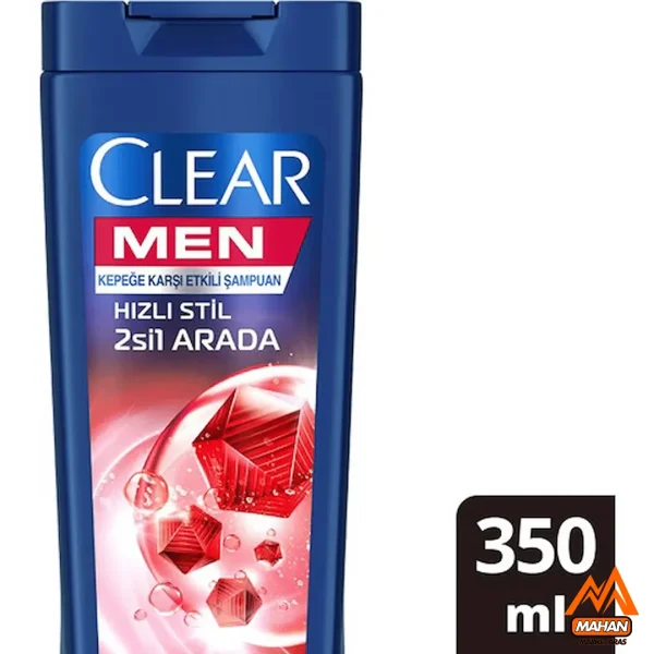 شامپو ضد شوره 2 در 1 مردانه کلییر CLEAR مدل Hizli Stil حجم 350 میل clear men sampuan hizli stil 2si 1 arada - Image 3