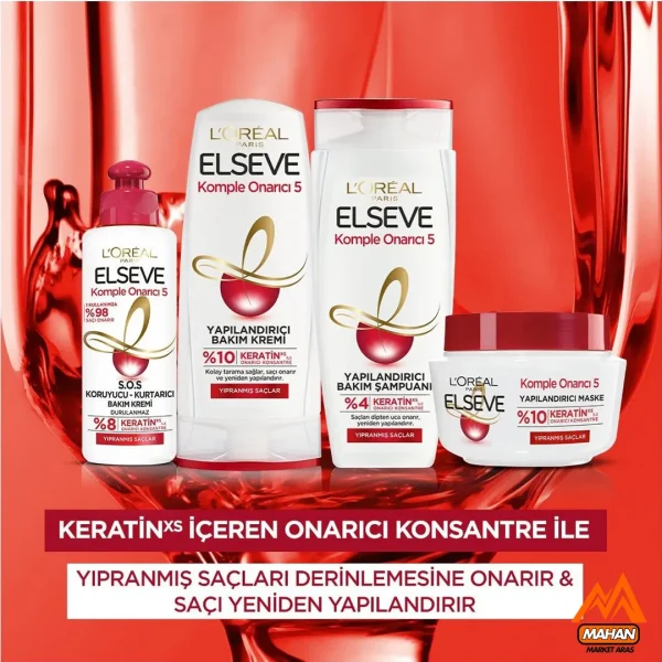 شامپو ترمیم و بازسازی کننده لورال LOREAL مدل Total Repair مناسب موهای خشک، معمولی و رنگ شده حجم 450 میل Loreal Total Repair Free Sulfate 450ml - Image 2