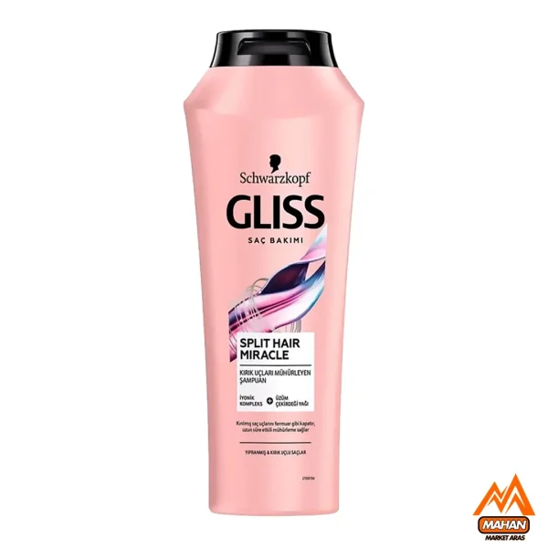 شامپو موی گلیس Gliss مدل Split Hair Miracle مناسب موهای ضدوزی و موخوره و آسیب دیده حجم 500 میل Gliss Split Hair Miracle Shampoo 500ml