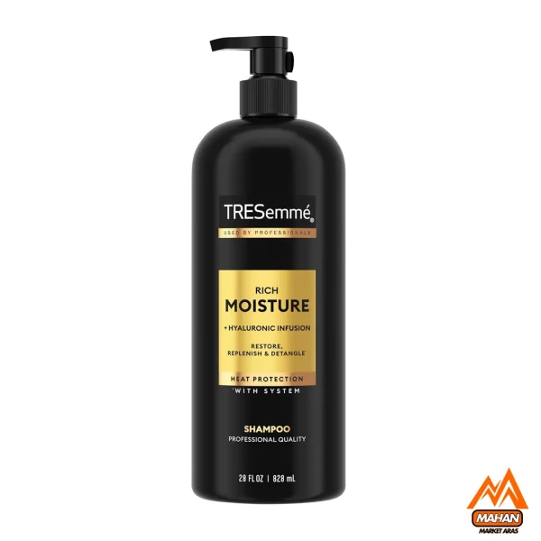 شامپو آبرسان عمیق موی خشک ترزمه TRESEMME حجم 828 میل Tresemme Moisture Rich Shampoo 828ml