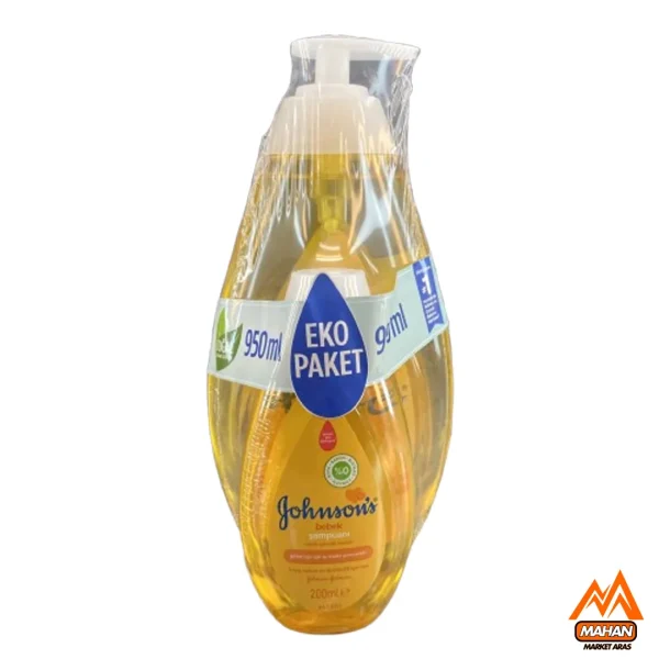 شامپو بچه روزانه جانسون Johnson حجم 750 میل و 200 میل Johnson's Baby Bebek Şampuanı 750ml+200ml