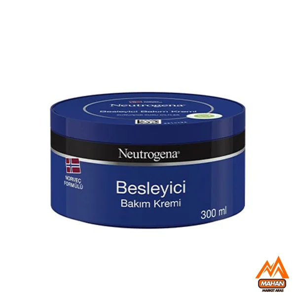 کرم مرطوب کننده و مغذی نوتروژینا Neutrogena مناسب پوست خشک حجم 300 میل مدل Neutrogena Besleyici Bakım Kremi 300ml