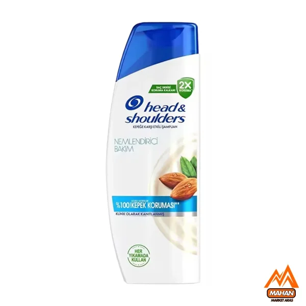 شامپو ضد شوره آبرسان هد اند شولدرز Head & Shoulders حاوی روغن بادام حجم 330 میل Head & Shoulders Moisturizing Shampoo With Almond Oil 330ml