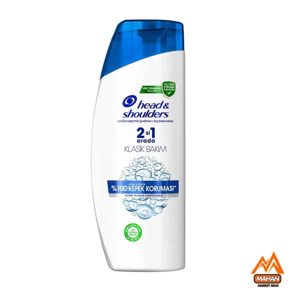 شامپو 2در1 ضد شوره کلاسیک هد اند شولدرز Head & Shoulders حجم 600 میل Head & Shoulders 2in1 Classic Clean 72H 600ml