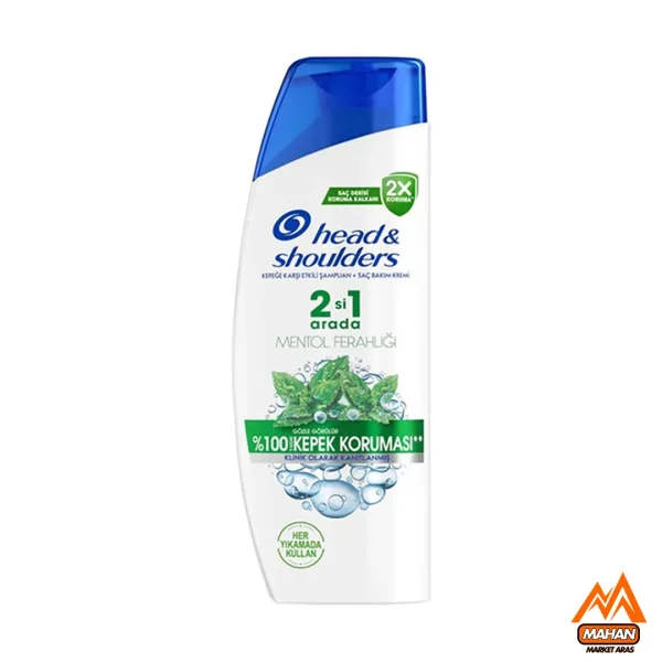 شامپو 2در1 ضد شوره هد اند شولدرز Head & Shoulders حاوی عصاره نعنا حجم 600 میل Head & Shoulders 2in1 Mentol Ferahlığı Şampuanı 600ml