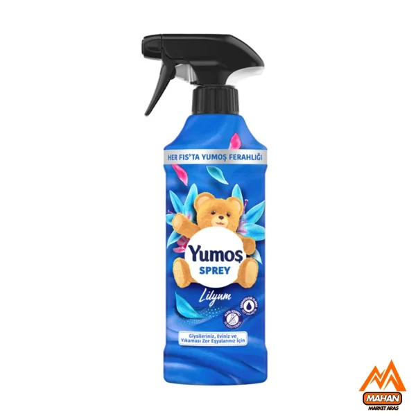 اسپری خوشبو کننده یوموش Yumoş مدل Lilyum  با رایحه گل سوسن حجم 450 میل Yumoş Sprey Lilyum 450ml