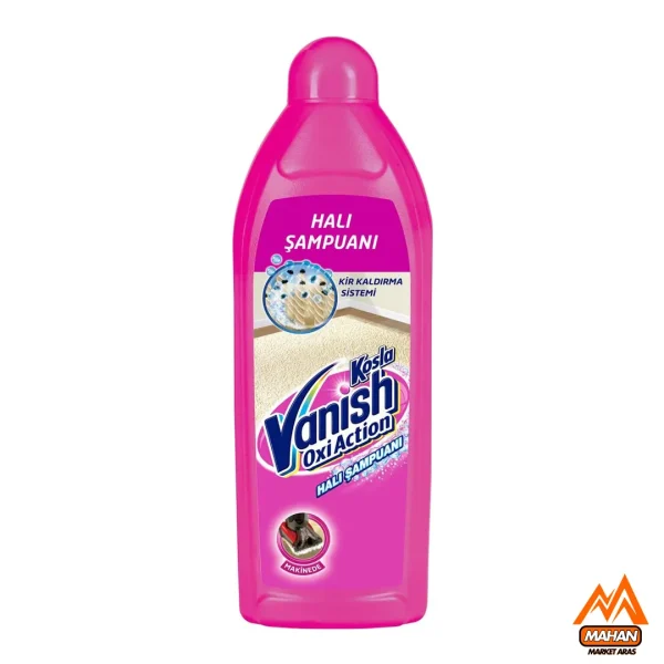 شامپو فرش ونیش Vanish مدل Kosla Oxi Action مناسب مصرف ماشینی حجم 850 میل Vanish Kosla Oxi Action Halı Şampuanı Makinede 850ml