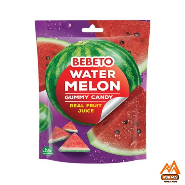 پاستیل ببتو با طعم آبمیوه طبیعی هندوانه 60 گرم Bebeto Gummy Candy Watermelon 60gr