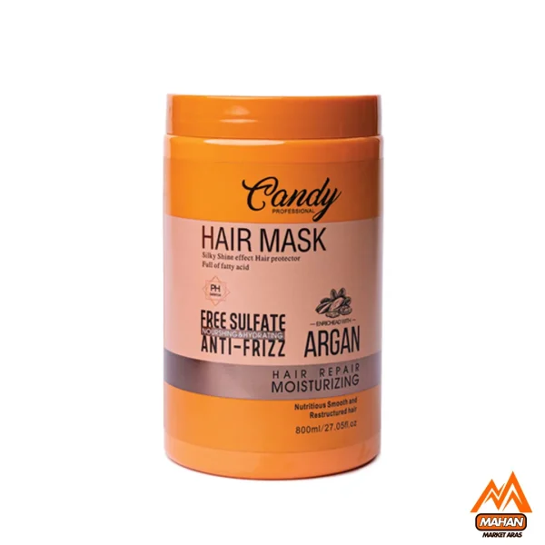 ماسک مو مراقبتی آرگان کندی بیوتی CANDY BEAUTY حجم 800 میل candy beauty argan oil hair mask 800 ml