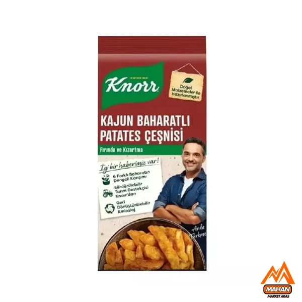 ادویه مخصوص سیب زمینی تند کنور KNORR حجم 60 گرم knorr kajun 60g