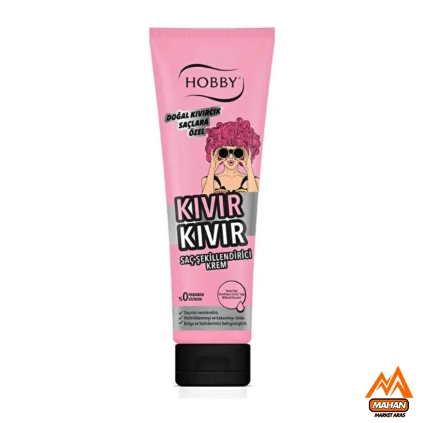 کرم مو حالت دهنده موهای فر هوبی Hobby حجم 150 میل