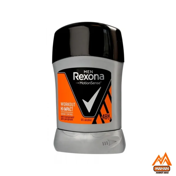 استیک ضدتعریق 48 ساعته مردانه رکسونا Rexona مدل Workout Hi-Impact حجم 50 ميل