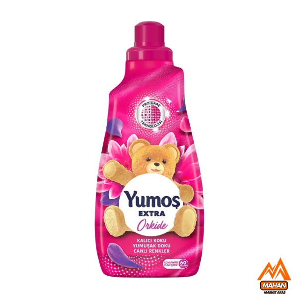 مایع نرم‌ کننده لباس یوموش YUMOS با رایحه ارکیده حجم 1440 میل  yumos extra ORKIDE 1440ml