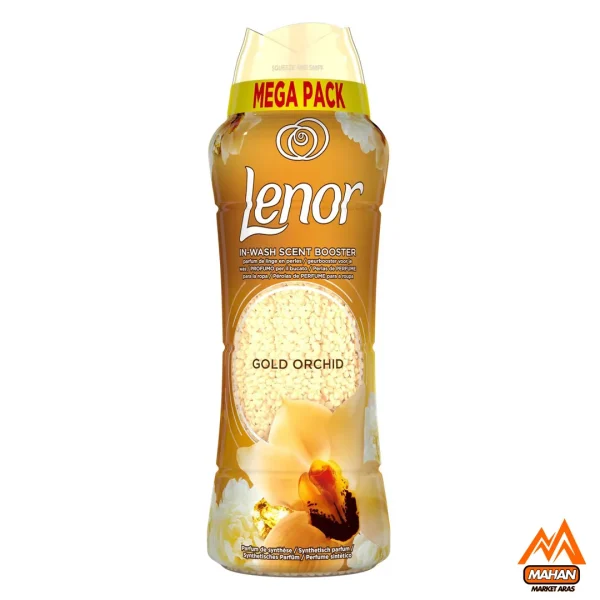 خوشبو کننده لباس لنور Lenor با رایحه ارکیده طلایی حجم 570 گرم