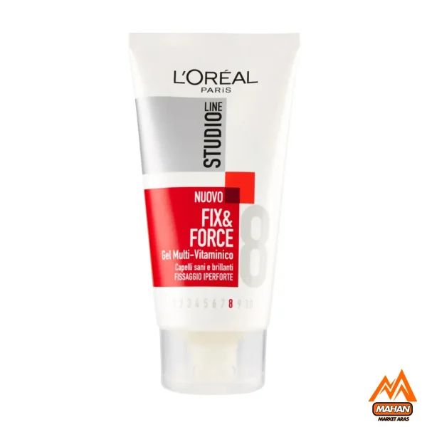 ژل موی لورال LOreal لاین استودیو فیکس اند فورس شماره 8 حجم 150 میل