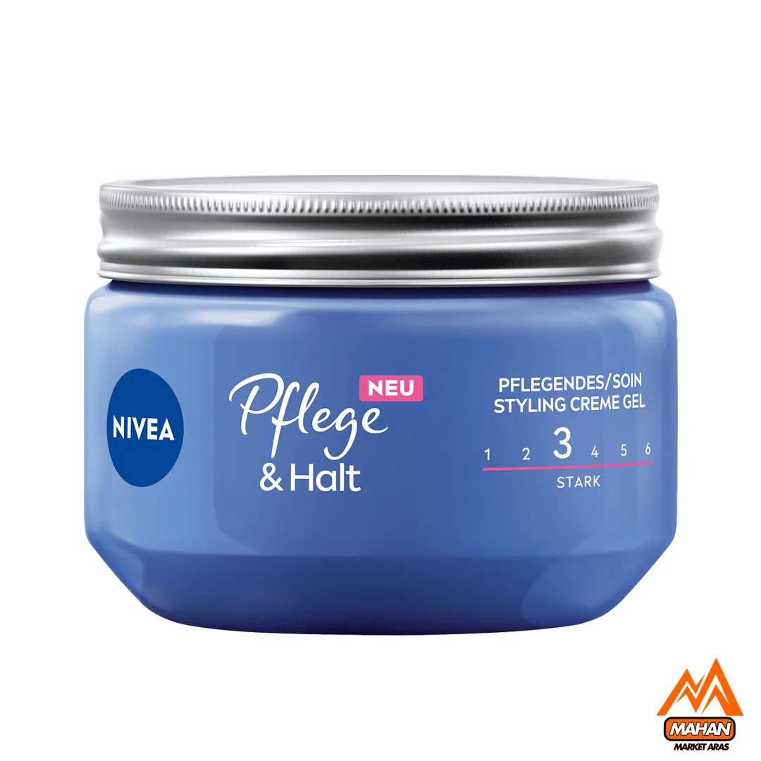 ژل کرم نیوا, Nivea Care & Hold 3, حالت دهنده مو 150 میل, ژل مو بدون الکل نیوا, کرم حالت دهنده مو ترکیه ای, ژل کرم حجم دهنده CARE HOLD, خرید ژل مو نیوا ارزان, حالت دهنده مو ماهان مارکت ارس ، بهترین ژل کرم برای موهای فر و وز نیوا CARE HOLD 3, حالت دهنده مو بدون چسبندگی با ویتامین E 150 میل, کرم ژل مو مناسب موهای آسیب دیده ترکیه ای, خرید آنلاین ژل حالت دهنده نیوا شماره 3 از ترکیه, ژل کرم مو حجم دهنده و ضد شکنندگی CARE & HOLD