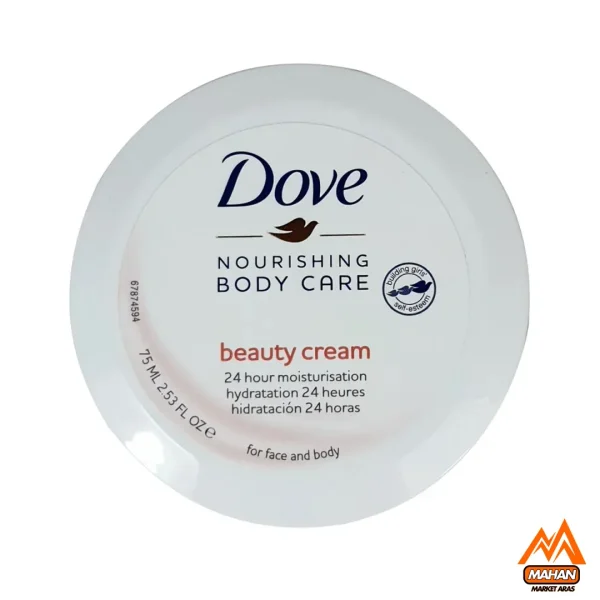 کرم مرطوب کننده زنانه داو Dove مدل Beauty Cream مناسب دست و صورت و بدن حجم 75 میل