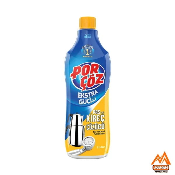 پاک کننده رسوبات آهکی و زنگ زدگی پورچوز Porçöz حجم 1000 میل