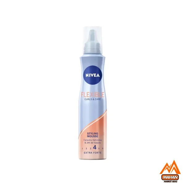 موس حالت دهنده موهای فر 24 ساعته نیوآ NIVEA مدل Flexible Curls & Care شماره 4 حجم 150 میل