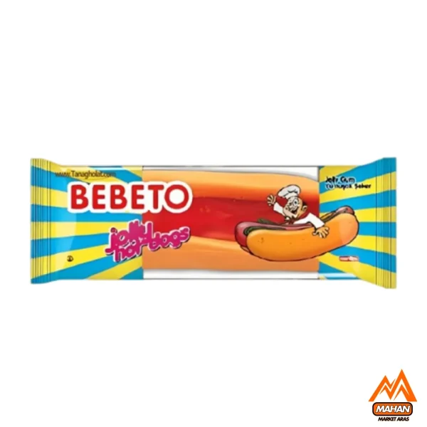 پاستیل فست فود طرح هات داگ ببتو BEBETO حجم 30 گرم hot dog fast food BEBETO