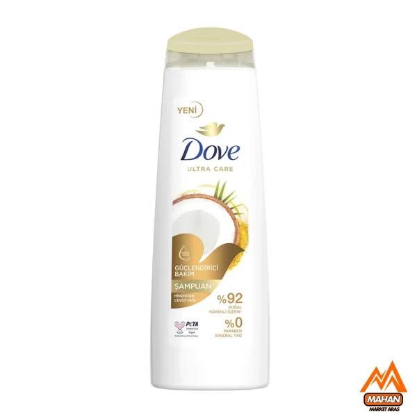 شامپو سر داو DOVE تقویت کننده مو حاوی روغن نارگیل حجم 400 میل Dove Hindistan Cevizi Gücü Şampuan 400 ml
