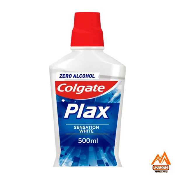 دهانشویه کلگیت Colgate مدل Plax حجم 500 میل Colgate Plax Sensation White Mouthwash 500ml