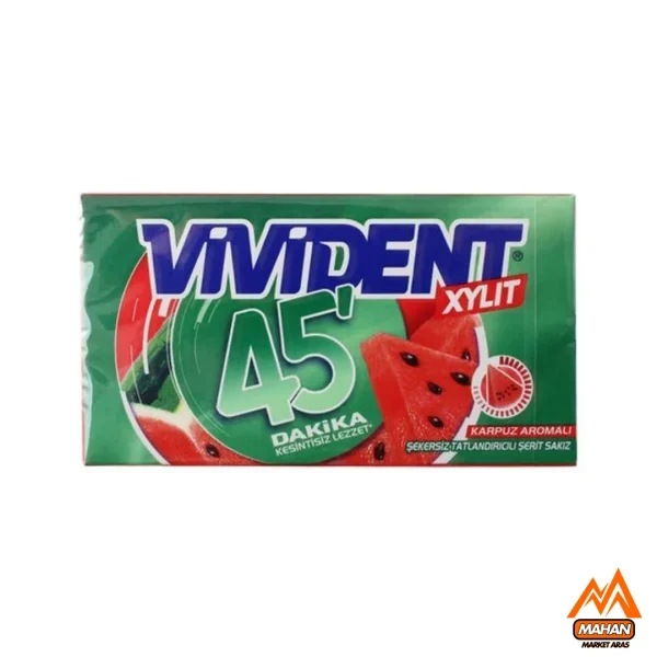 آدامس ویویدنت VIVIDENT هندوانه مدل 45' وزن 26 گرم