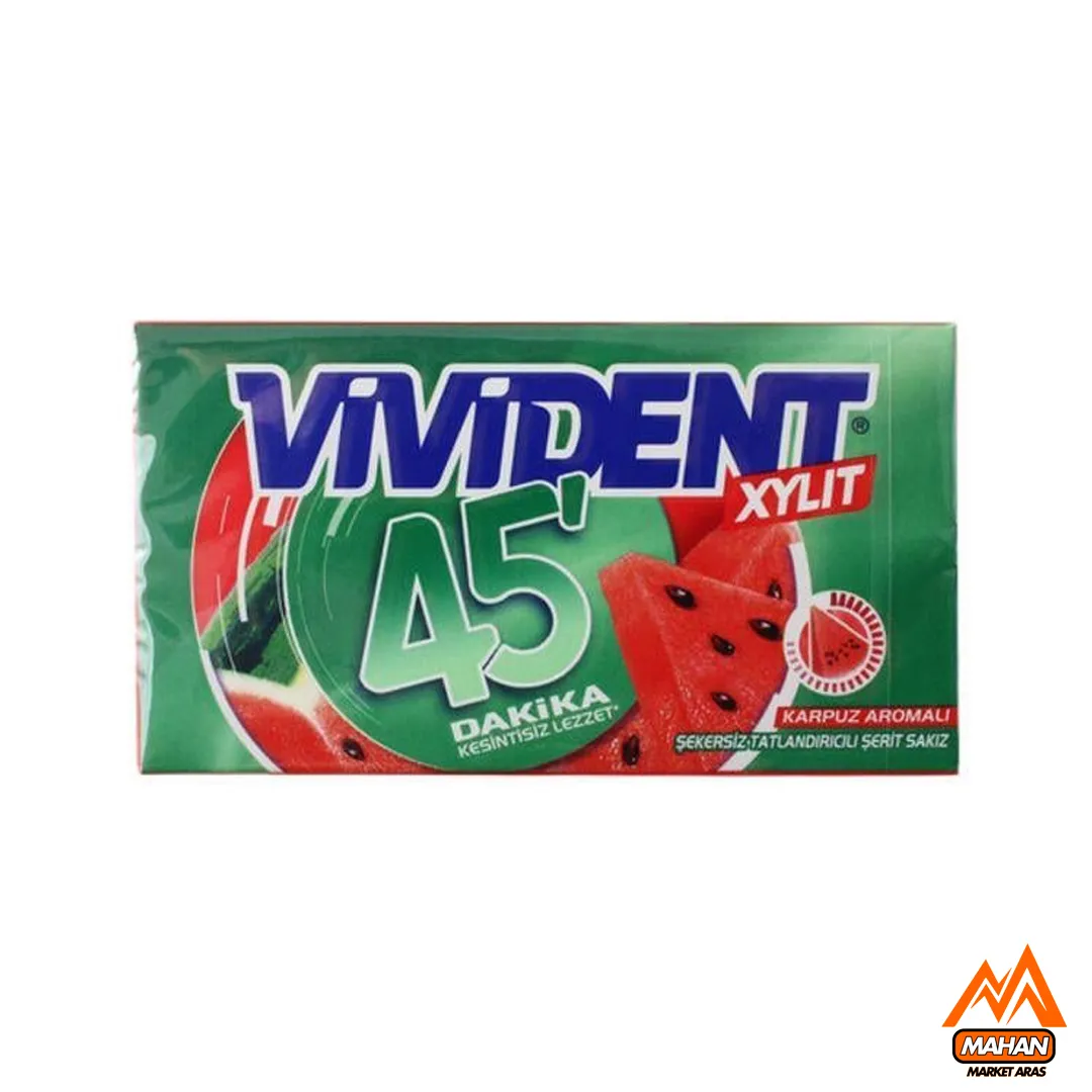 آدامس ویویدنت VIVIDENT هندوانه مدل 45' وزن 26 گرم