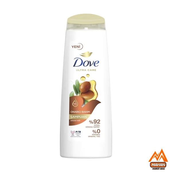 شامپو ترمیم کننده مو داو حاوی روغن آرگان و روغن های ارزشمند حجم 400 میل dove argan oil shampoo 400ml