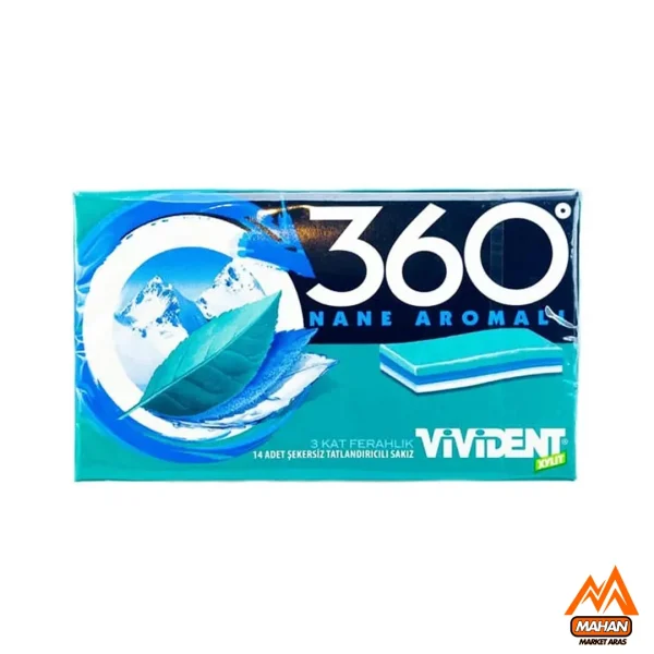 آدامس ویویدنت VIVIEDENT مدل 360 با طعم نعناع بسته 14 عددی
