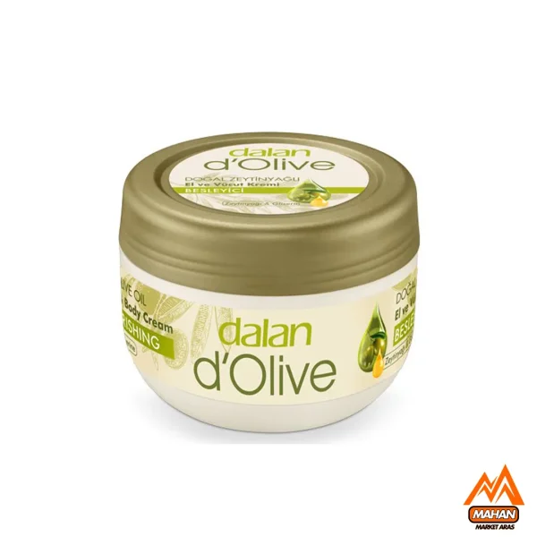 کرم دست و بدن دالان Dalan حاوی روغن زیتون و گلیسیرین 300 میل Dalan dOlive Nourishing hand and body Cream with olive oil 300ml