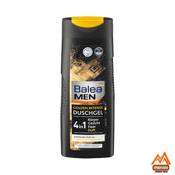 شامپو 4در1 سر و بدن باله آ Balea مدل Golden Intense حجم 300 میل Balea Men Golden Intense 4in1 Shower Gel 300 ml