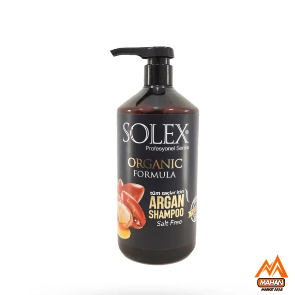 شامپو آرگان سولکس SOLEX مخصوص انواع مو 1000 میل  solex free salt argan shampoo 1000 ml