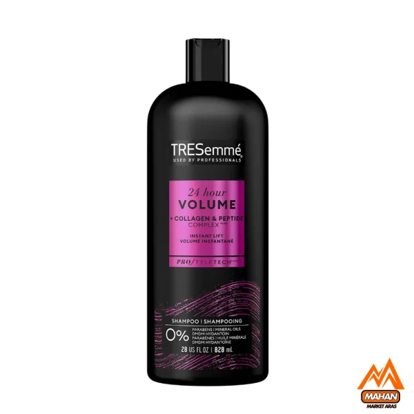 شامپو حجم دهنده مو 24 ساعته ترزمه TRESEMME مناسب موهای نازک حجم 828 میل 24 Hour Volume Shampoo for Fine Hair