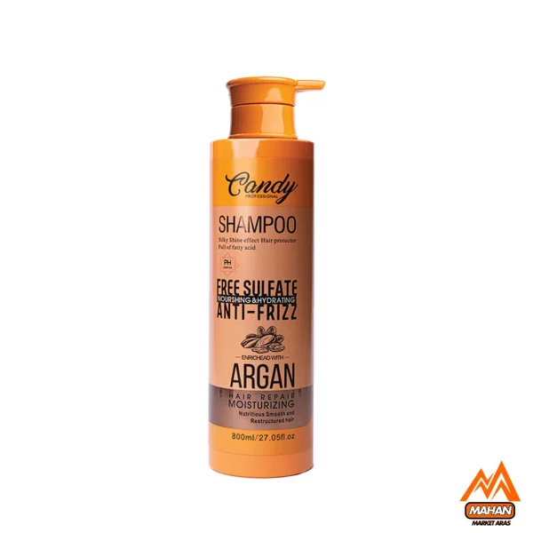 شامپو مراقبتی آرگان کندی بیوتی CANDY BEAUTY حجم 800 میل Candy Beauty argan shampoo 800 ml