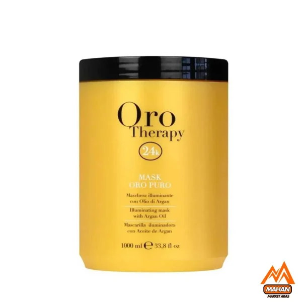 ماسک مو اورو تراپی فانولا Fanola مدل Oro Therapy Oro Puro 24k حجم 1000 میل Fanola Oro Therapy Mask Oro Puro 1000ml