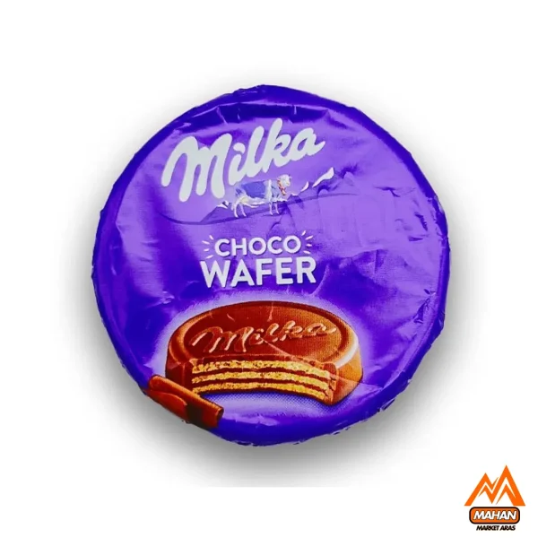 ویفر سکه ای شکلاتی میلکا MILKA حجم 30 گرم milka choco wafer 30 g