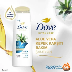 شامپو ضد شوره آلوئه ورا داو DOVE حجم 400 میل Dove Ultra Care Anti-Dandruff Shampoo Aloe Vera 400 ml