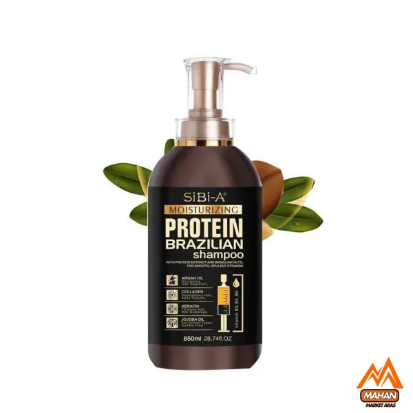 شامپو پروتئین برزیلی کراتین کویین KERATIN QUEEN حجم 800 میل keratine queen protein brazilian shampoo 800ml