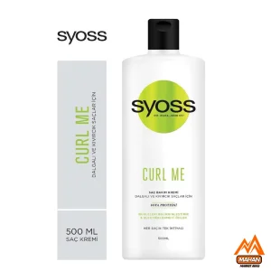 نرم کننده موی سر سایوس Syoss مدل CURL ME مناسب برای موهای فر حجم 500 میل Syoss Curl Me Hair Conditioner 500ml