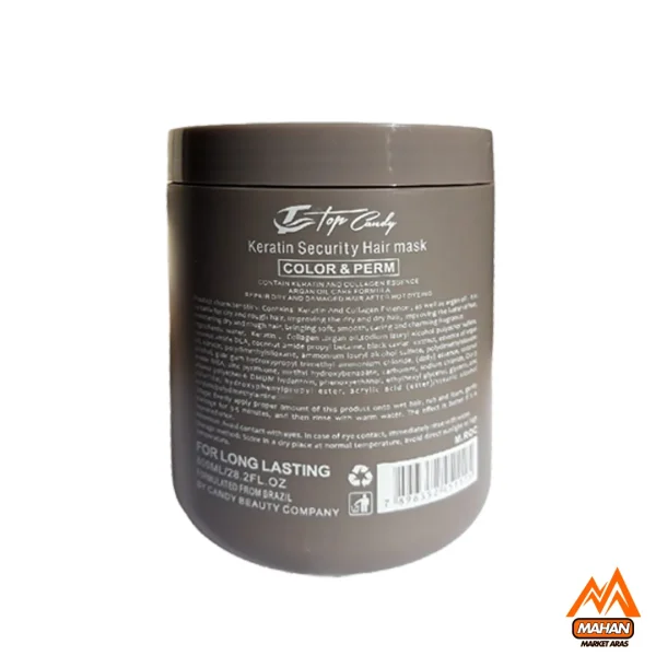 ماسک مو تاپ کندی TOP CANDY حجم 800 میل top candy ceratin security mask 800 ml - Image 2