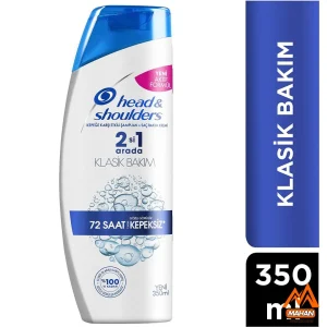 شامپو 2در1 ضد شوره کلاسیک هد اند شولدرز Head & Shoulders حجم 350 میل Head & Shoulders 2in1 Classic Clean 72H 350ml