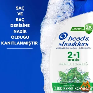 شامپو 2در1 ضد شوره هد اند شولدرز Head & Shoulders حاوی عصاره نعنا حجم 600 میل Head & Shoulders 2in1 Mentol Ferahlığı Şampuanı 600ml